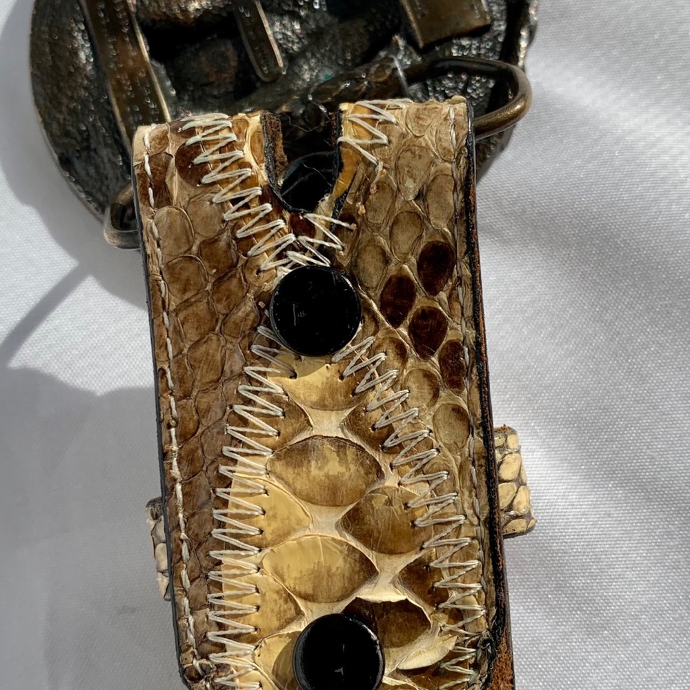 Python leather belt - Picture 16 of 16